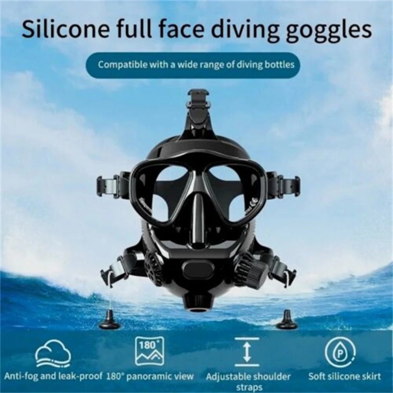 SMACO M8058 kokokasvosukellusmaski hengityssuojain snorklaukseen ja ammatilliseen sukellukseen