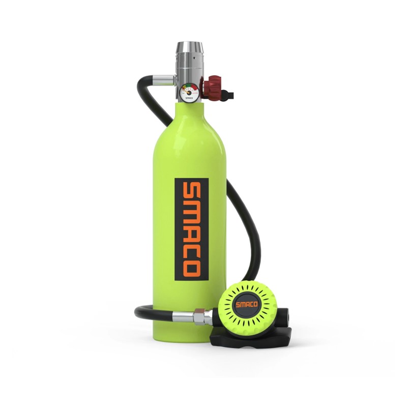 SMACO S400 1L sukellusilmapullo pieni sukeltamiseen hätäpelastukseen ammattilaisille ja harrastajille