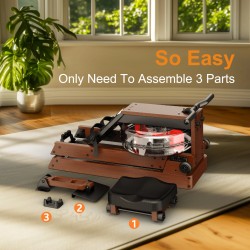 Bominfit V-W3 puinen vesisoutuergometri FSC-sertifioitu 14-litrainen säiliö kuusi vastustasoa taitettava Kinomap-yhteensopiva