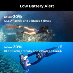 Tehokas sukellusskootteri sublue Navbow+ 3-vaiheinen 40 metrin sukellussyvyys 60 minuutin akunkesto OLED-näyttö