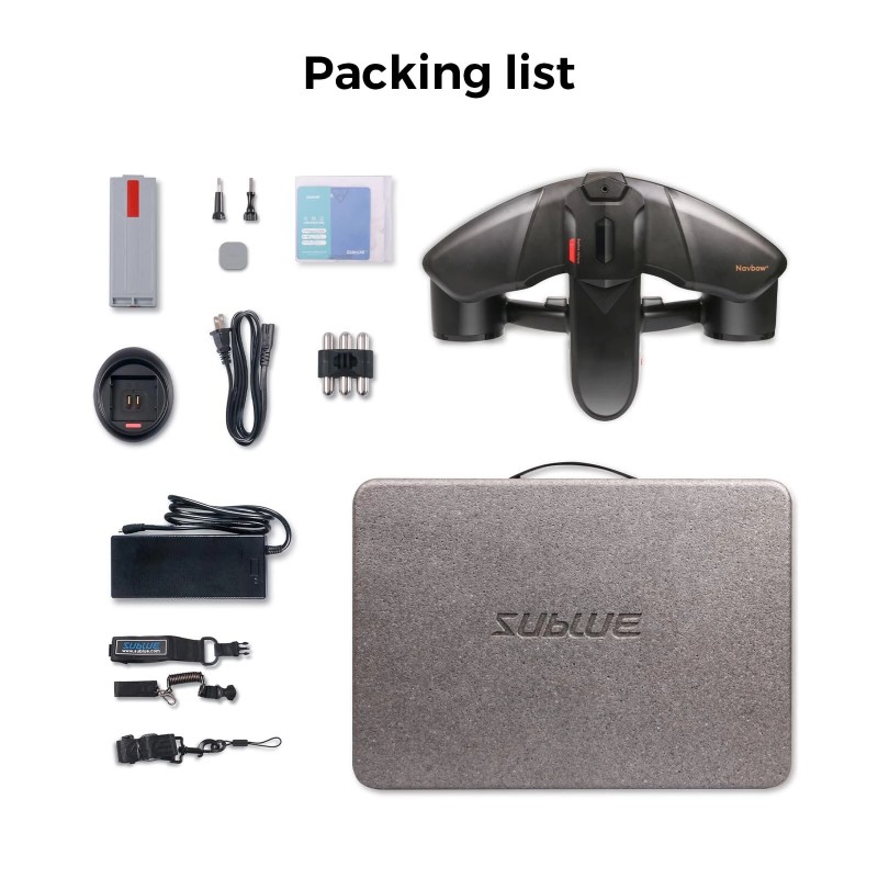 Tehokas sukellusskootteri sublue Navbow+ 3-vaiheinen 40 metrin sukellussyvyys 60 minuutin akunkesto OLED-näyttö