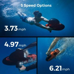 Sublue Vapor vedenalainen sukellusskootteri pumppusuuttimella käsikäyttöinen jopa 10,9 km/h 40 m