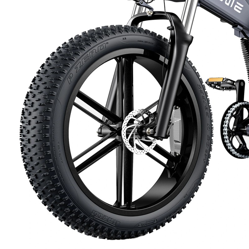 ENGWE X26 sähköpyörä 1000W kaksoisakkuinen 19.2Ah+10Ah taitettava 26x4 paksurengas 120-150 km toimintasäde