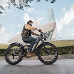 RZOGUWEX S7 sähköpyörä 48V 25Ah akku 1000W moottori hydrauliset jarrut 20 tuuman renkaat