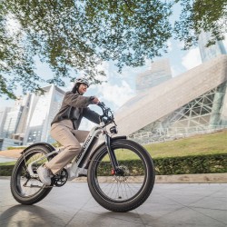 RZOGUWEX S9 sähköpyörä 48V25Ah-akku 1000W-moottori 26x4-renkaat 40–60 km toimintamatka 200 kg maksimikuorma