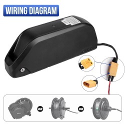 BAFANG alaputki Yingwu 52V 20Ah 1040Wh sähköpyörän akku 21700 5000mAh 30A akun suojapiiri