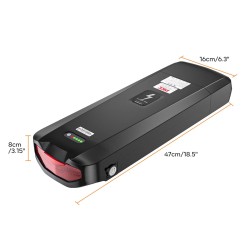 BAFANG 48V 17.5Ah 840Wh takatelineakku EVE18650 2600mAh akunvalvonta 30A USB-liitännällä