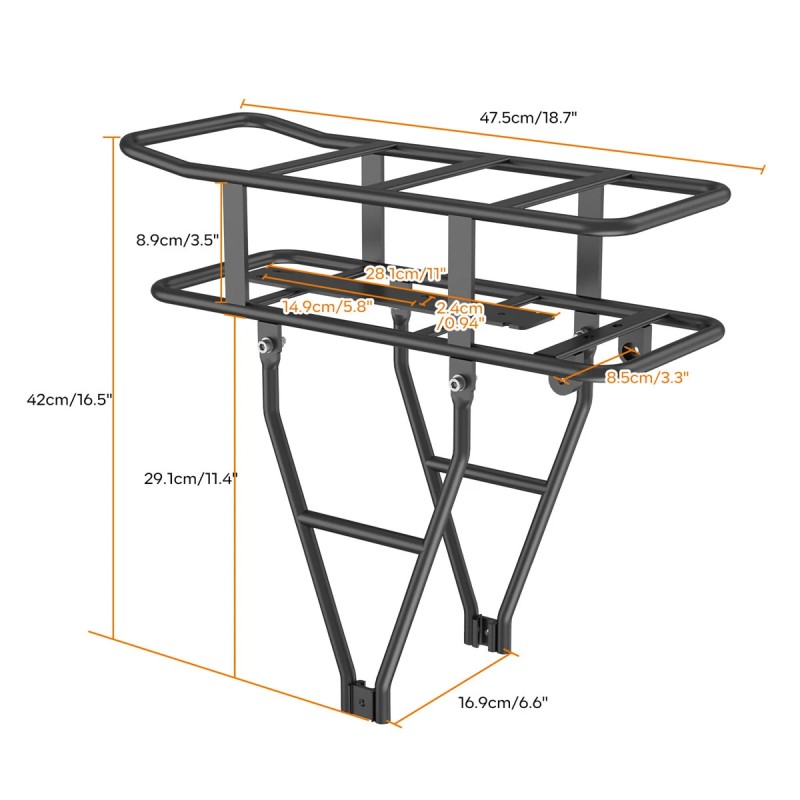 BAFANG 48V 17.5Ah 840Wh takatelineakku EVE18650 2600mAh akunvalvonta 30A USB-liitännällä