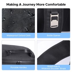 WARMOUNTS pehmeä eristetty kylmäreppu kolmekymmentäkuusi tölkkiä vuotamaton kaksiosainen