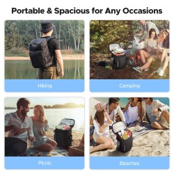 WARMOUNTS pehmeä eristetty kylmäreppu kolmekymmentäkuusi tölkkiä vuotamaton kaksiosainen