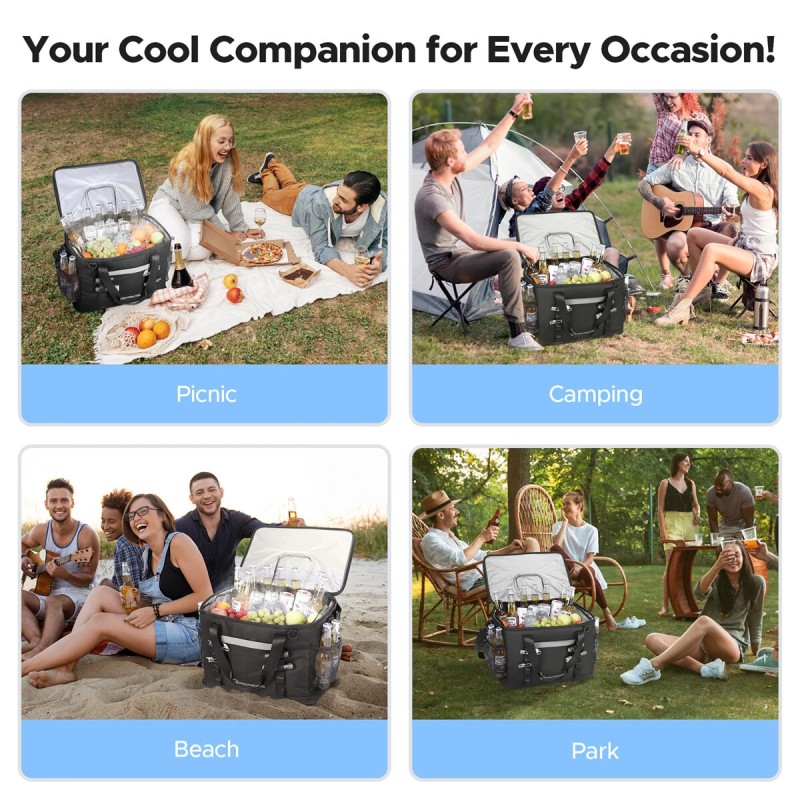 WARMOUNTS pehmeä eristetty kylmäreppu 75 tölkille vuotamaton kaksiosainen