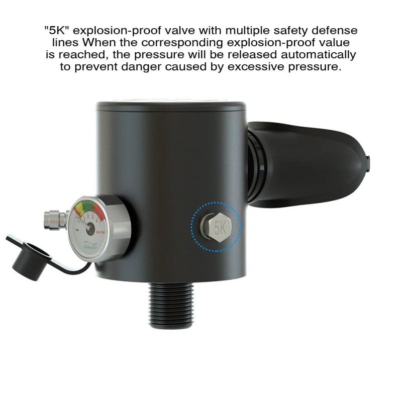 ChikaDIV puolilitran pieni sukelluspullo viiden–seitsemän minuutin vedenalainen käyttö kannettava pelastus