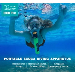 ChikaDIV puolilitran pieni sukelluspullo viiden–seitsemän minuutin vedenalainen käyttö kannettava pelastus