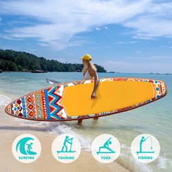 Funwater puhallettava SUP-lauta 350*84*15cm oranssi maksimikuorma 180kg mukana mela pumppu reppu