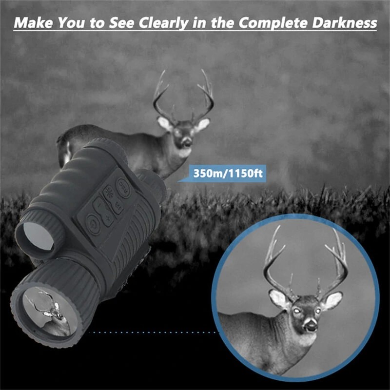 WG650/WG650Pro yönäkökiikari wifi-sovelluksella infrapunalla 300m kantama 1280x720 teräväpiirto 6-kertainen optinen zoom