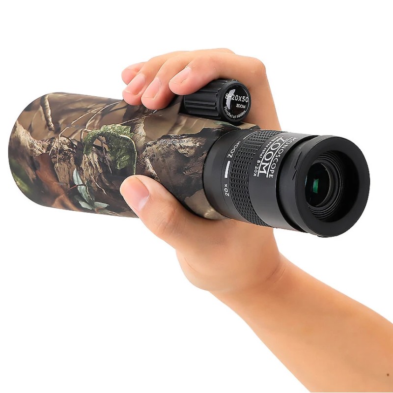 Monokulaarinen suurennettava kaukoputki 8 20x50 ja 6 16x42 korkealaatuinen optiikka jalustakiinnitteinen