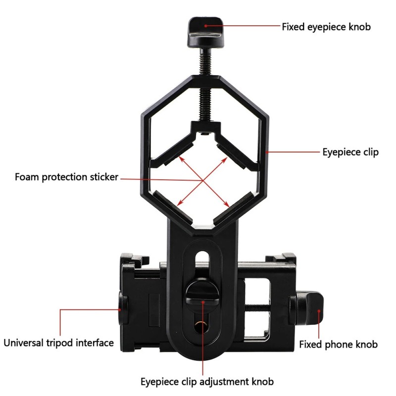 Monokulaarinen suurennettava kaukoputki 8–20x50 ja 6–16x42, korkealaatuinen optiikka, jalustakiinnitteinen
