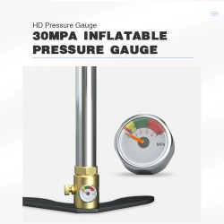 ChikaDIV pieni manuaalinen korkeapainepumppu sukellukseen 30MPa ruostumattomasta teräksestä