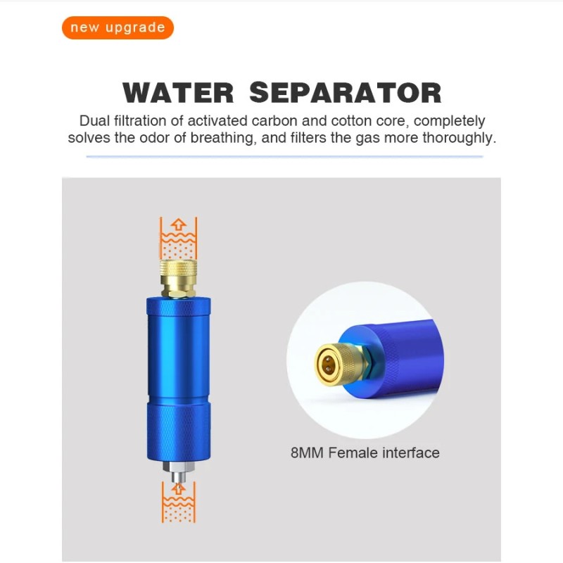 ChikaDIV pieni manuaalinen korkeapainepumppu sukellukseen 30MPa ruostumattomasta teräksestä