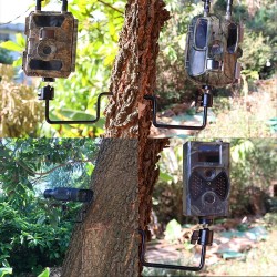 Riistakameran M5 kiinnike puuhun 360 astetta säädettävä 1/4 tuuman ruuvikiinnitys infrapunalaitteille pimeänäkölaitteille