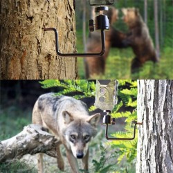 Riistakameran M5 kiinnike puuhun 360 astetta säädettävä 1/4 tuuman ruuvikiinnitys infrapunalaitteille pimeänäkölaitteille