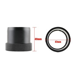 PARD NV007S nopea asennussovitin 38-47 mm yönäkölaitteelle musta kiinnitys