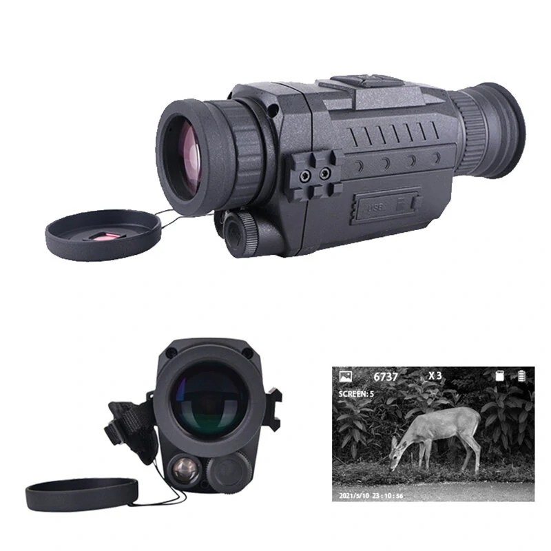 WG535 maastokuvioitu pimeänäkökiikari 5x35 infrapuna digitaalinen monokulaarinen kamera