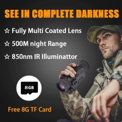 WG535 maastokuvioitu pimeänäkökiikari 5x35 infrapuna digitaalinen monokulaarinen kamera