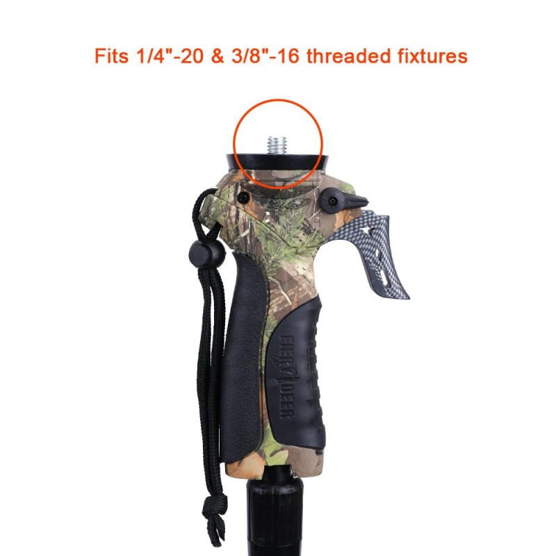 WG-M02 teleskooppinen metsästyskeppi monopodi kevyt alumiiniseos kääntyvä V-mallinen haarake