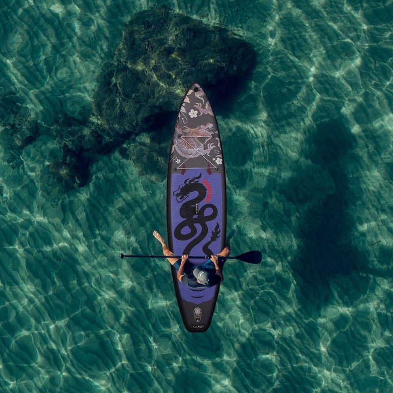 FunWater 350cm suuri puhallettava sup-lauta paketti säädettävä mela pumppu reppu hihna