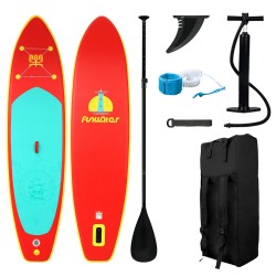 FunWater 350cm iso puhallettava seisomamelontalauta setti repulla mela pumppu turvahihna SUPFW28B