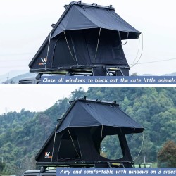 NATURNEST kattoteltta kahdelle tai kolmelle, alumiinirunko, kovakuori, vedenpitävä, UV-suoja