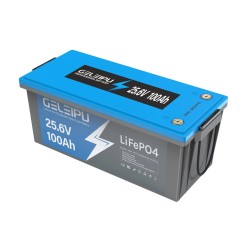 GELEIPU 25,6V 100Ah LiFePO4 ladattava akku 2560Wh BMS-suojauksella