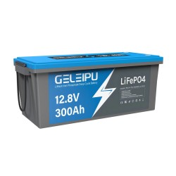 GELEIPU 12.8V 300Ah LiFePO4 akku 3840Wh sisäänrakennettu 100A BMS aurinko perämoottori käyttöön