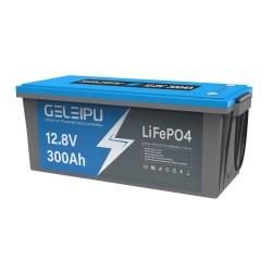 GELEIPU 12.8V 300Ah LiFePO4 akku 3840Wh sisäänrakennettu 100A BMS aurinko perämoottori käyttöön