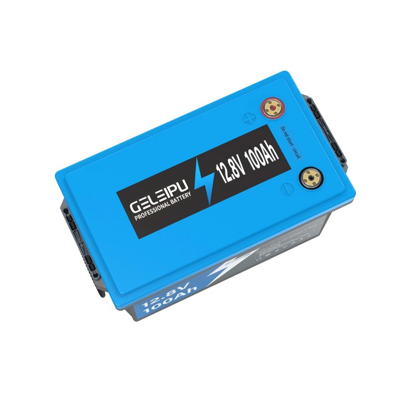 GELEIPU 12.8V 100Ah LiFePO4 akku 1280Wh sisäänrakennettu 100A BMS kevyt