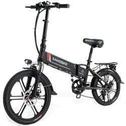 SAMEBIKE taitettava sähköpyörä 20tuumaa 48V 10 4Ah 250W 25km h 40 80km kantavuus 120kg