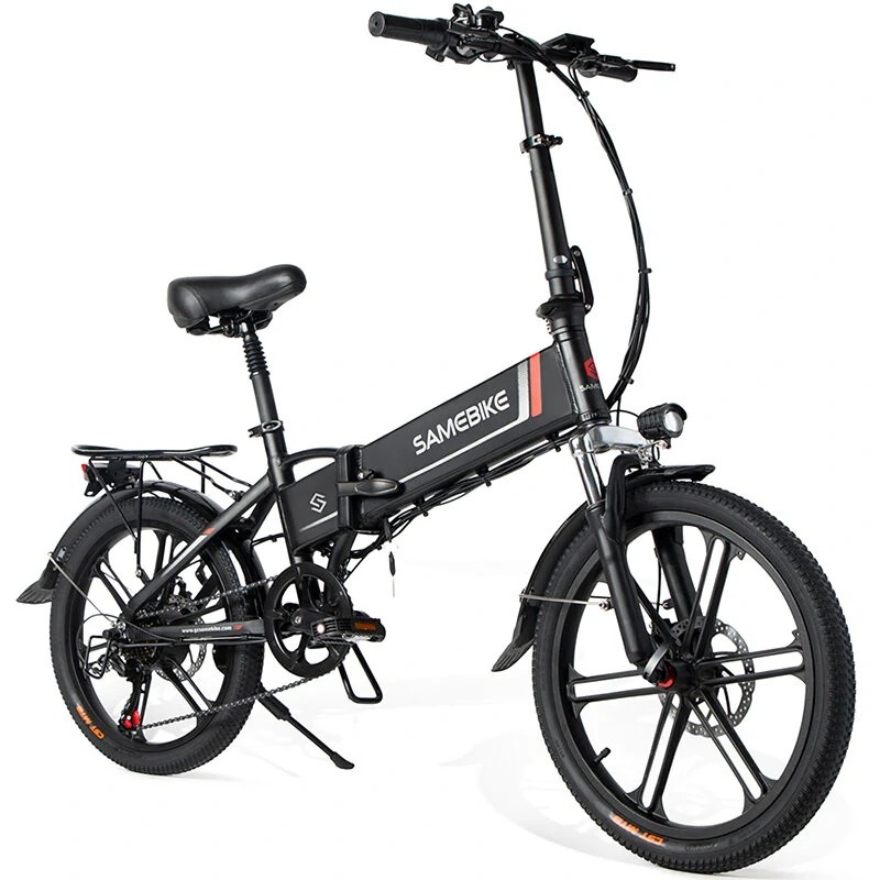 SAMEBIKE taitettava sähköpyörä 20tuumaa 48V 10.4Ah 250W 25km/h 40–80km kantavuus 120kg