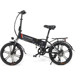 SAMEBIKE taitettava sähköpyörä 20tuumaa 48V 10.4Ah 250W 25km/h 40–80km kantavuus 120kg