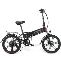 SAMEBIKE taitettava sähköpyörä 20tuumaa 48V 10.4Ah 250W 25km/h 40–80km kantavuus 120kg