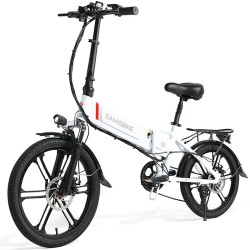 SAMEBIKE taitettava sähköpyörä 20tuumaa 48V 10.4Ah 250W 25km/h 40–80km kantavuus 120kg