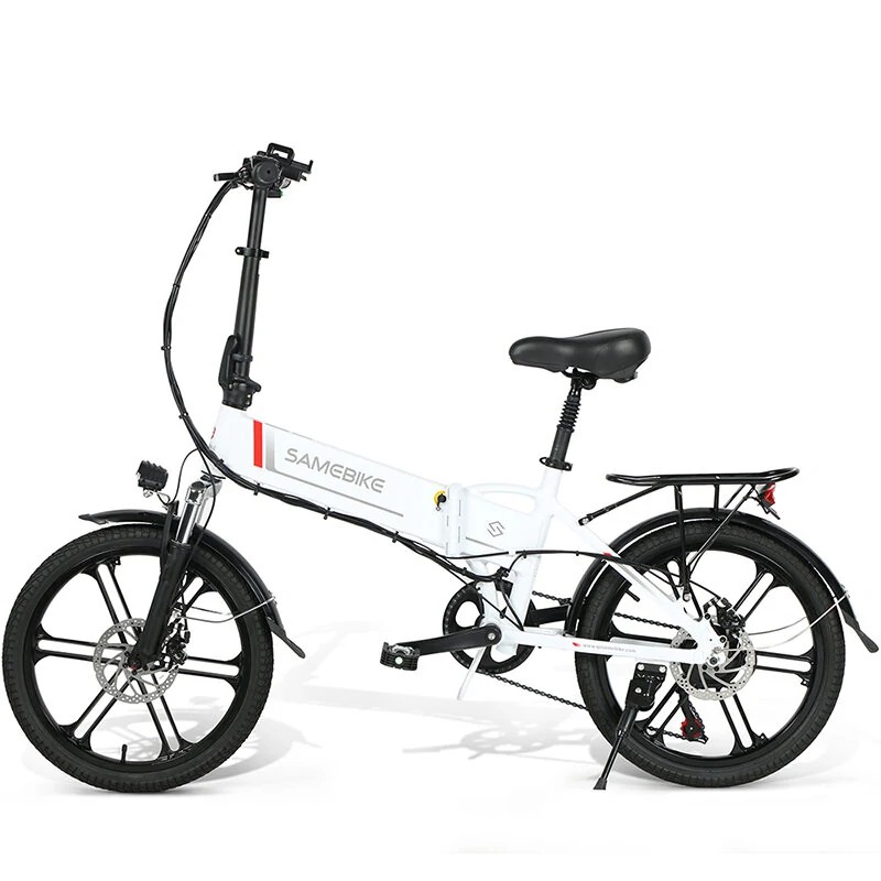 SAMEBIKE taitettava sähköpyörä 20tuumaa 48V 10.4Ah 250W 25km/h 40–80km kantavuus 120kg