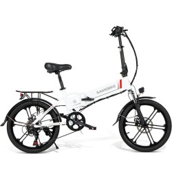 SAMEBIKE taitettava sähköpyörä 20tuumaa 48V 10.4Ah 250W 25km/h 40–80km kantavuus 120kg