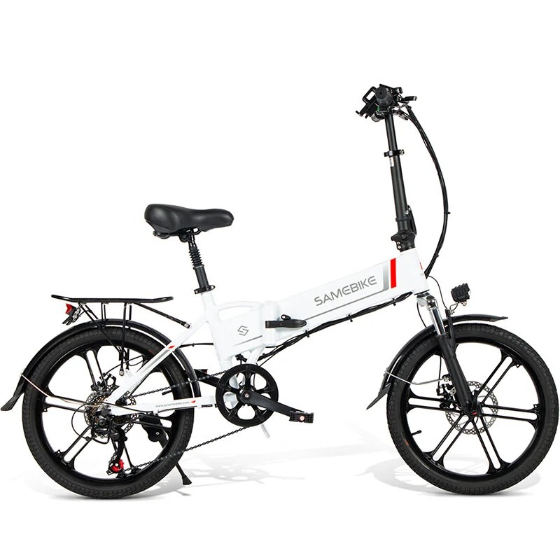 SAMEBIKE taitettava sähköpyörä 20tuumaa 48V 10.4Ah 250W 25km/h 40–80km kantavuus 120kg