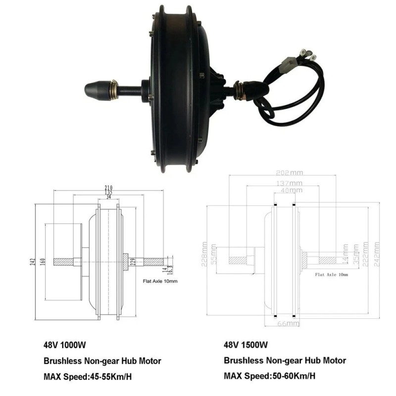 BIKIGHT MTX LCD3 sähköpyörän takanapamoottorin muunnossarja 48V 1500W harjaton vannekoot 26/27.5/29/700C