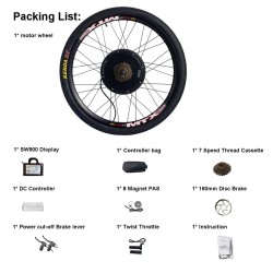 BIKIGHT MTX LCD3 sähköpyörän takanapamoottorin muunnossarja 48V 1500W harjaton vannekoot 26/27.5/29/700C