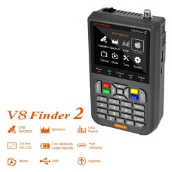 GTMEDIA V8 Finder2 satelliittiantennin etsintälaite signaalimittari 3,5 tuuman teräväpiirtonäyttö 4000mAh akku