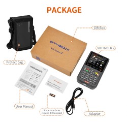 GTMEDIA V8 Finder2 satelliittiantennin etsintälaite signaalimittari 3,5 tuuman teräväpiirtonäyttö 4000mAh akku
