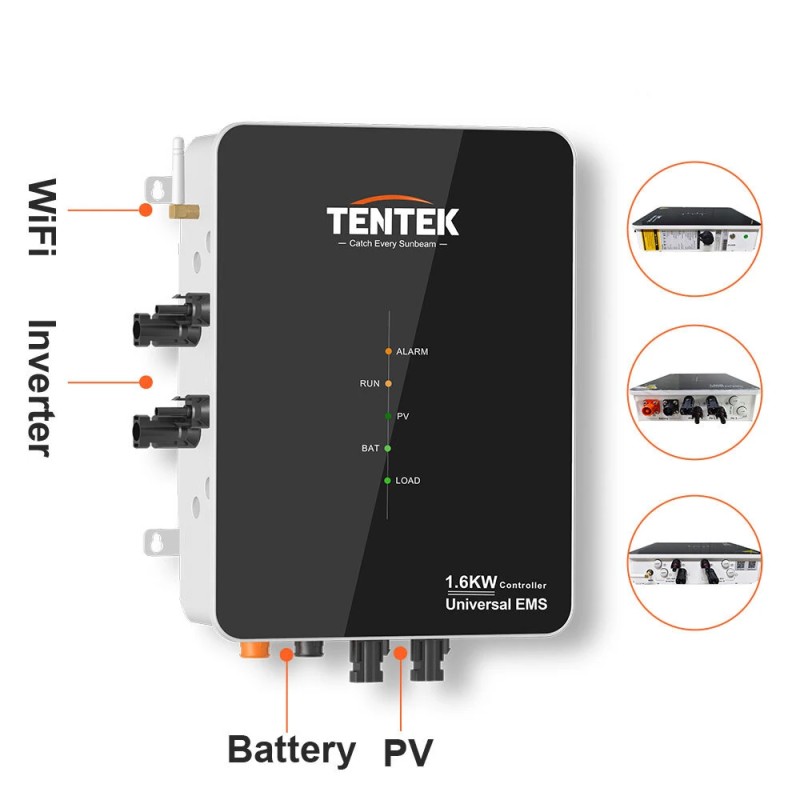 LANPWR TENTEK 1600W 2 MPPT älykäs EMS-ohjain mikroinvertterillä parvekkeelle