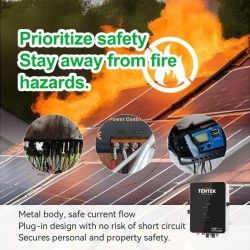 LANPWR TENTEK 1600W 2 MPPT älykäs EMS-ohjain mikroinvertterillä parvekkeelle